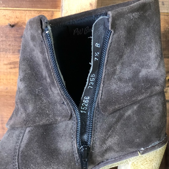 Paul Brodie Suede Fold Over Bootie - Picture 6 of 8